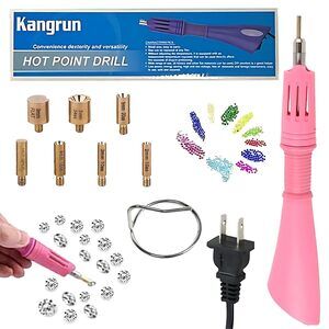 Hotfix Applicator 7-in-1 Rhinestone Setter Hot Fix Wand Bedazzler Kit Tool Set